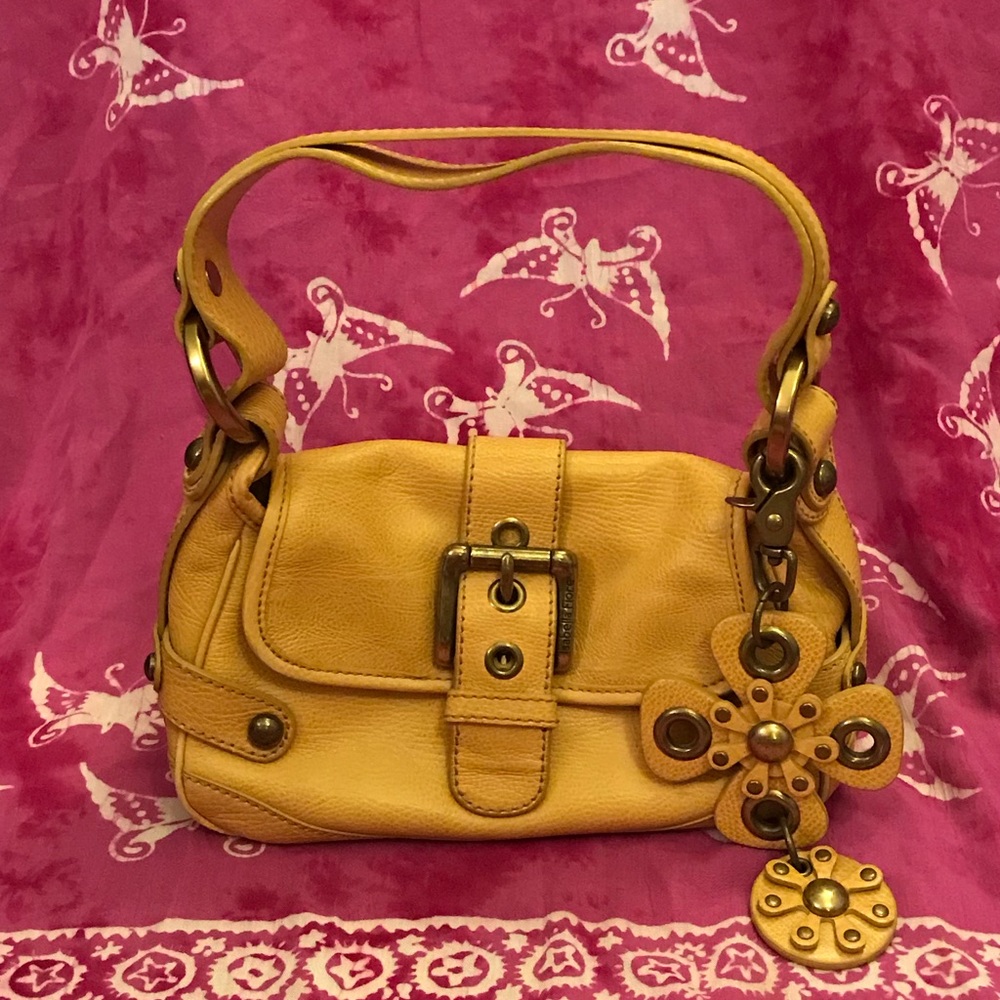 Isabella Fiore Ochre Mini Flower Bag